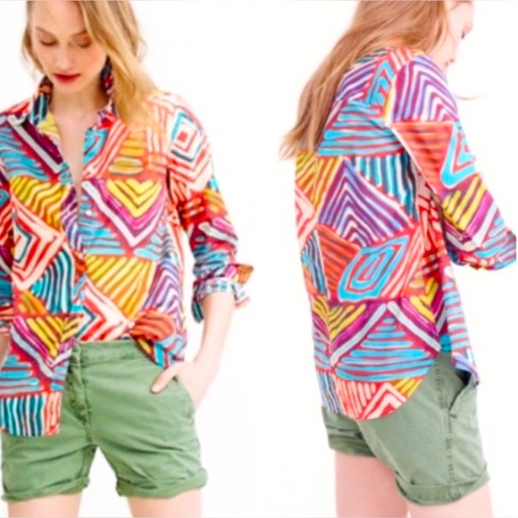 ⭐️Host Pick⭐️ 2PC J.Crew Geo Brush Boy Shirt & Shorts Set - Picture 13 of 13